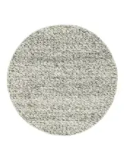 [Miss Amara] Vaasa Marbled Chunky Wool Round Rug in Grey