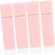 LOLIPPYY 4pcs Refillable Lip Gloss Tubes Transparent Cosmetic Containers for DIY Lip Gloss with Tight Fitting Lid for Travel and Home Use