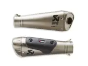 AKRAPOVIC PAIR OF RACING SILENCER FOR DUCATI PERFORMANCE FOR DUCATI PANIGALE V4