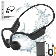 Banoshalo Bone Conduction Headphones - Swimming, Wireless Bluetooth, MP3 Mode 2 in 1, 10 H Battery Power, Fast Charging, IPX8 Waterproof for Sports