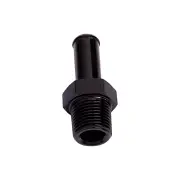 Aeroflow Male NPT To Barb Straight Adapter Fitting 1/8"To 1/4" Black