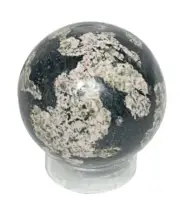 Plum Blossom Jasper Sphere - Stand Included - B