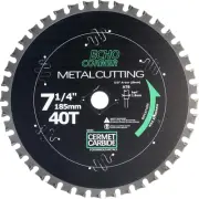 7-1/4" Metal Cutting Circular Saw Blade Cermet Carbide Tipped Tooth Fast Cool