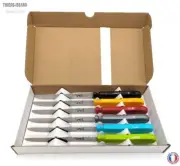 Sabatier Chien aka Dog Knife Stainless Steel Table Knife Multicolored France 6Pk
