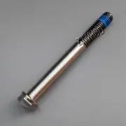 M8 x 75 Titanium Ti Screw Bolt Hexagon Hex Head Flange with Blue ThreadLocker