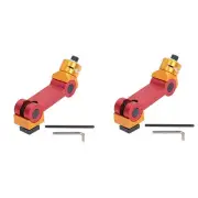 2X Adjustable Milling Vise Stop, CNC Mill Work Stop Part Locator Milling1612