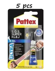 5 pcs MOMENT ULTRA GEL Flexible Super Glue Strong Instant Adhesive Pattex 2g X5