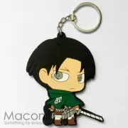 Levi Ackerman Keyring - Attack On Titan Rivai Survey Corps Key Phone Charm Strap