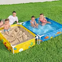 在飛比找PChome24h購物優惠-【愛而富L&R】Bestway 二合一框架兒童遊戲池 泳池 