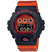 Casio G-Shock Digital Mens �Triple Graph� Watch Black/Orange DW-6900TD-4DR DW-6900TD-4 DW-6900 2-Years Warranty