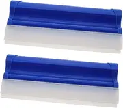 BUGUUYO 2pcs Lightweight Windshield Squeegee for Car Home Use Dual Row Bathroom Glass Cleaner Tool Portable Streak Shower Scraper for Safe Visibility
