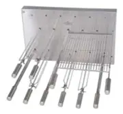 Brazilian Rotisserie System for BBQ 11 Skewers Grill Professional Grade Parrilla