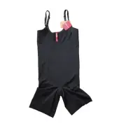 SPANX OnCore Open Bust Mid Thigh Bodysuit Womens Black Medium NWT