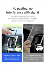 Black Mini gravity Holder Universal Mount for iPhone Samsung Air vent Baseus