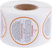 LOLIPPYY 500Pcs Candle Warning Safety Decals Adhesive Labels for Candle Jars Eye Catching Warning Text Easy to Use for Handmade