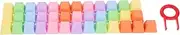 DOITOOL 37-Key Mechanical Keyboard Keycaps Scratch-Resistant Dust Rainbow Easy Install