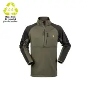 Hunters Element Zenith Mens Long Sleeve Zip Shirt Forest Green XL