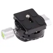 360° Panoramic Head Panning Clamp 50mm+Quick Release Plate for Arca-Swiss Tripod