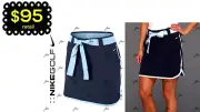 NIKE TOUR GOLF SKIRT BOW SKORT FAIRWAY DRI-FIT MASTERS 3-in-1 CONVERTIBLE S M 6