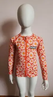 Bonds BWYLA O4I Daze Floral Printed Baby Long Sleeve Zip Rash Vest Size 00 New