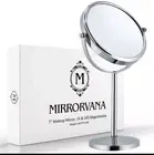 10X Magnifying Makeup Mirror on Round Stand for Tabletop And Bedroom Vanity Desk