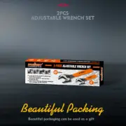 2x Adjustable Wrench Set 6" 10" Wide Jaw Spanner Cr-V Steel Works AU Stock ✨