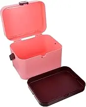 Hoement Large Capacity Sundries Storage Box Aid Kit Organizer for Medicines Cosmetics and Convenient Desktop Container for Home Use