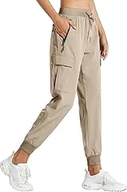 [Libin] Women's Cargo Joggers Lightweight Quick Dry Hiking Pants Athletic Lounge Casual Travel Petite/Regular/Tall