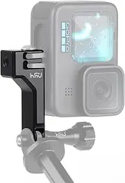 HSU Vertical Mount for GoPro, 90-Degree Aluminum Alloy Adapter for Hero 13/12/11/10/9/8/7/6/5/4/3 Action Cameras