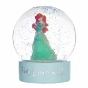 AU SELLER - Disney Christmas By Widdop & Co - Green Ariel Snow Globe