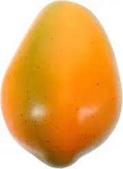 Levemolo Simulated Papaya Ornaments Fruit Home Decor Fake Fruit Decoration Artificial Food for Display Fake Food Table Decor Orange Foam