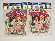 NEW Vintage Art French Cutouts 16” Beistle Creation Vice La France Eiffel Tower