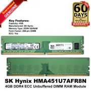 Dell SK Hynix HMA451U7AFR8N-TF 4GB DDR4-2133 ECC UDIMM PC4-17000P Server RAM