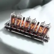 IN-14 6- digits Nixie clock. Carbon fiber case. With installed tubes.2n