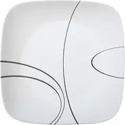 [CORELLE] Square Simple Lines 10.25” Dinner Plate (Set of 4)