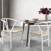 Levede a set of 2 Hans Wegner Chairs - White