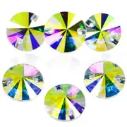 Sew On Rhinestones Round Flat Back Sewing Glass K5 Fancy Stones Rhinestone Ge...