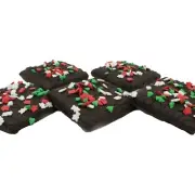 Philadelphia Candies Christmas Graham Crackers, Dark Chocolate Covered 6 Ounce
