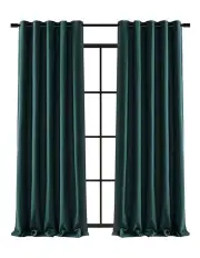 [Cadence & Co.] Blockout Eyelet Curtains Twin Pack in Deep Teal