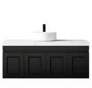 1200*450*450 Hampton Wall Hung Matte Black Vanity