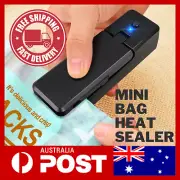 Portable Mini Heat Sealing Machine USB Rechargeable Food Sealer Plastic BES