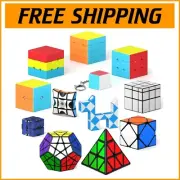 Ultimate 12-Pack Speed Cube Bundle - 2x2 to Dodecahedron for Fun Learning