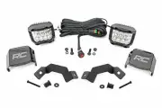 Rough Country A-Pillar 3" LED Ditch Light Kit-Flood, for Land Cruiser; 72116