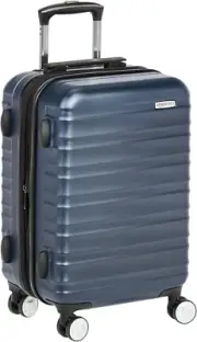 Basics Hardside Spinner Suitcase Luggage with Built-In TSA Lock and Wheels