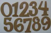 1.5" FUN SERIF - Numbers Bare Chipboard Die Cuts - 100 Pieces
