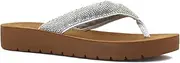 [Soda] Auroy ~ Women Open Toe Rhinestone Flip Flop Sandals