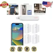 DIY Home Security System 5-Piece Kit - Door/Window Sensors & No Contract