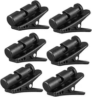 Levemolo 6PCS Headphone Clips Durable Earphone Cable Organizer with Rotatable Design for Tidy Untangled Wires Multipurpose Clothing Clip for Secure Fixing of Headset Earbud Cables
