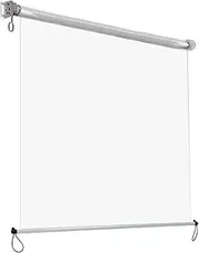 Instahut Outdoor Blinds, 1.5 x 2.4m PVC Roller Blind Window Retractable Awning Sun Shade Sail Insulation Balcony Privacy Screen Sunscreen Indoor Bedroom Kitchen Garden Patio Car, with Bracket Clear