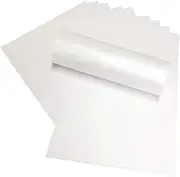 A4 Bright Snow White Pearlescent Shimmer Paper 120gsm Double Sided Suitable for Inkjet and Laser Printers … (50)